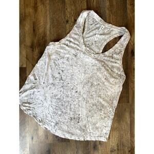 Lululemon Love Tank Cirrus Wash White Opal Raw Linen Rover Print